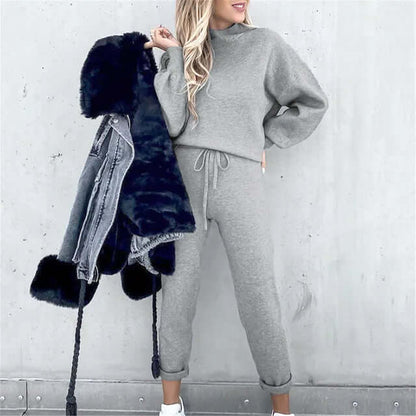 Dames Tweedelig Pak – Elegante Set met Blouse en Broek