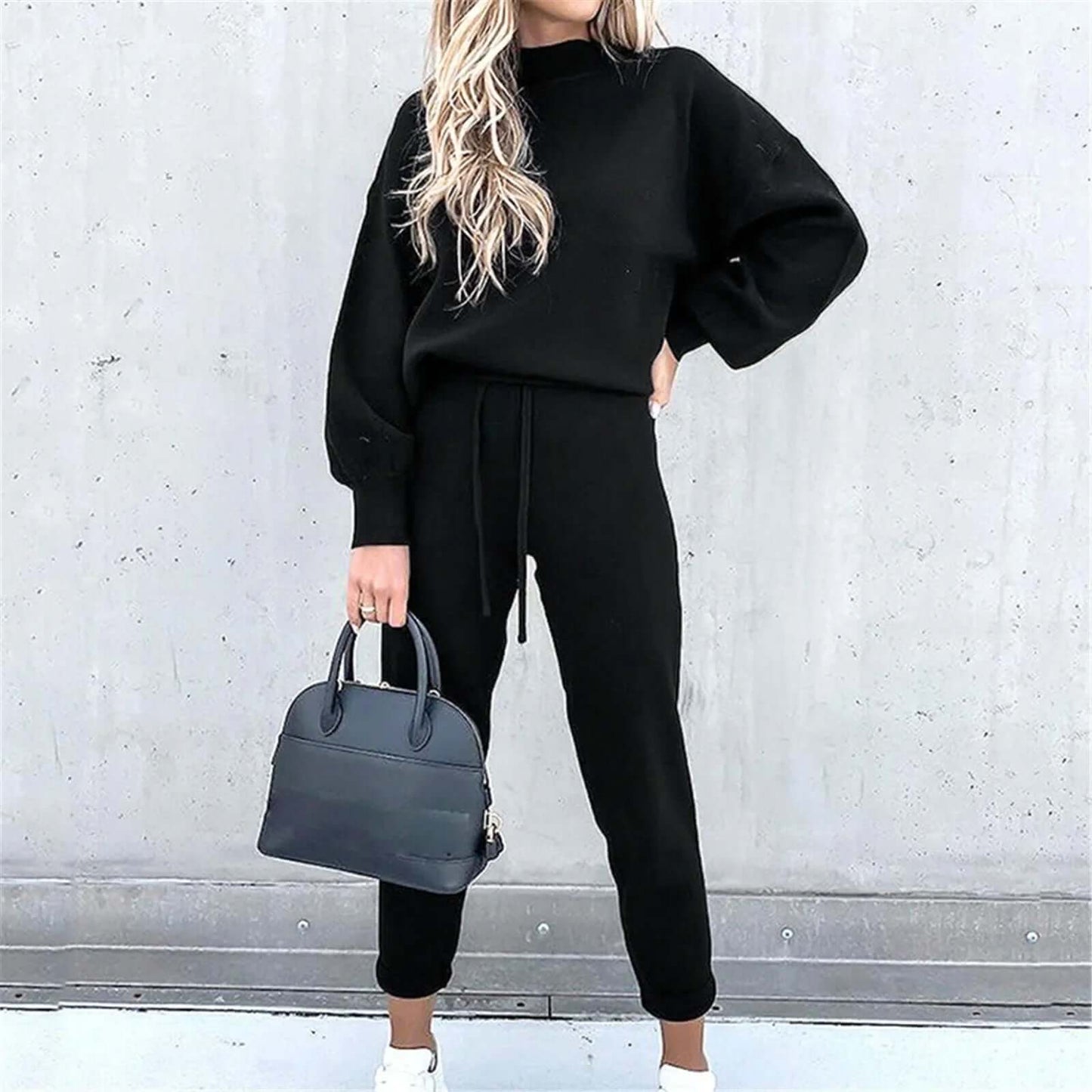 Dames Tweedelig Pak – Elegante Set met Blouse en Broek