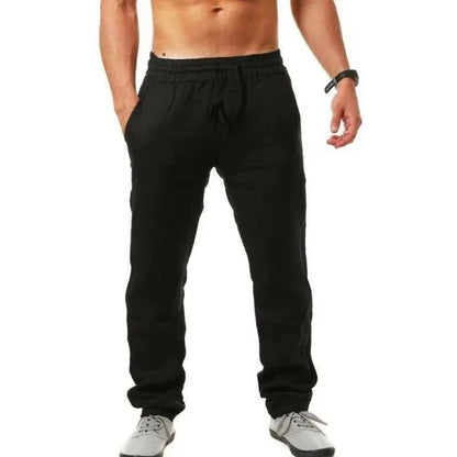 Linnen Broek Ademend Comfortabel Zomermodel