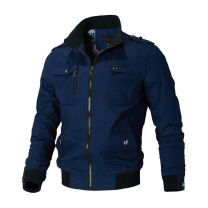 Windjack Slim Fit Militair Stijl Heren