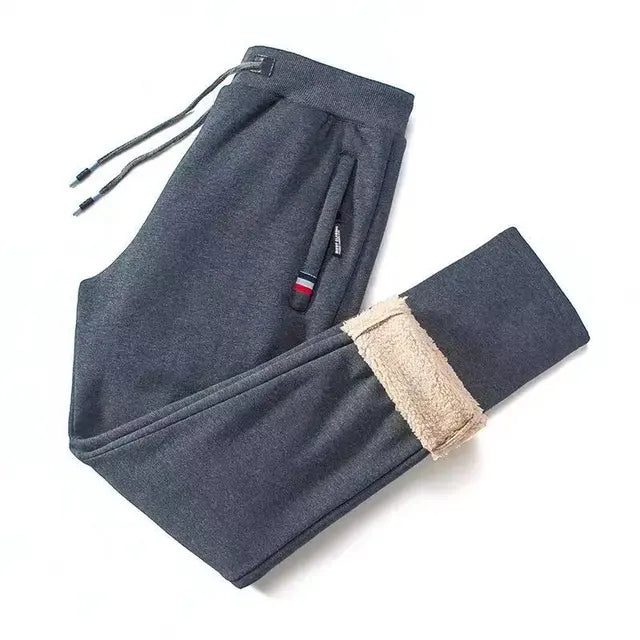Zachte Fleece Joggingbroek Recht Model Warm