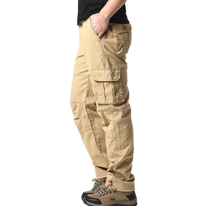 Herens Cargo Broek Katoen Relax Fit Grote Zakken