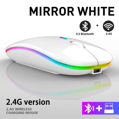 Bluetooth Muis Draadloos Oplaadbaar met LED Verlichting