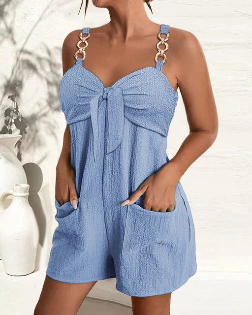 Elegant Jumpsuit met Kettingband Stijlvol Zwart