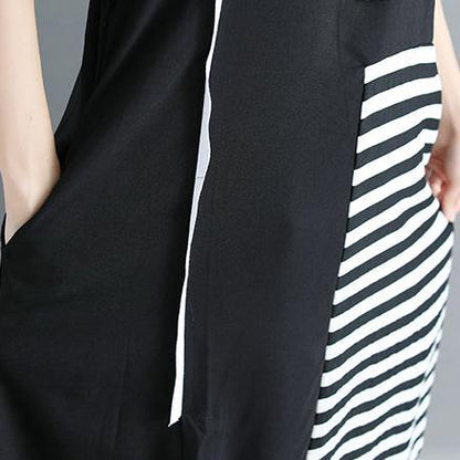 Emilia | Abito nero in cotone naturale