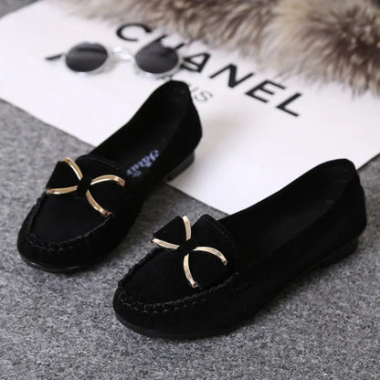 Stijlvolle Vlinderstrik Dames Loafers - Comfortabele Klassieke Schoenen van Luna Mode