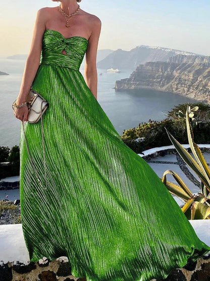 Boho Bronzing Lange Avondjurk