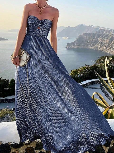Boho Bronzing Lange Avondjurk