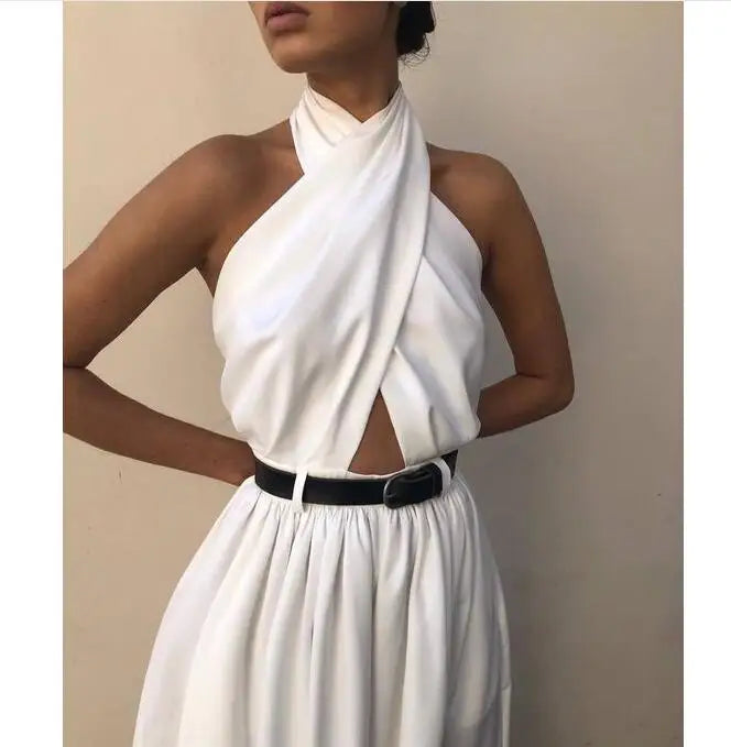 Lente Dames Halter Jumpsuit voor Zomerse Stijlvolle Avonturen