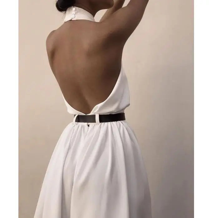 Lente Dames Halter Jumpsuit voor Zomerse Stijlvolle Avonturen