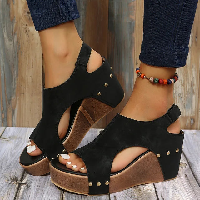 BellaStride Zomer Bries Wedge Sandalen