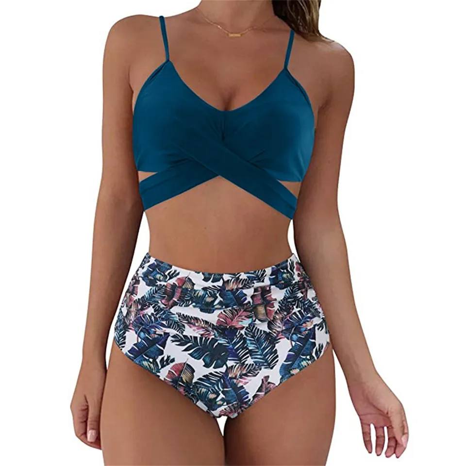 Highwaist Bikini Carly Hoge Sluiting Zomer Badpak