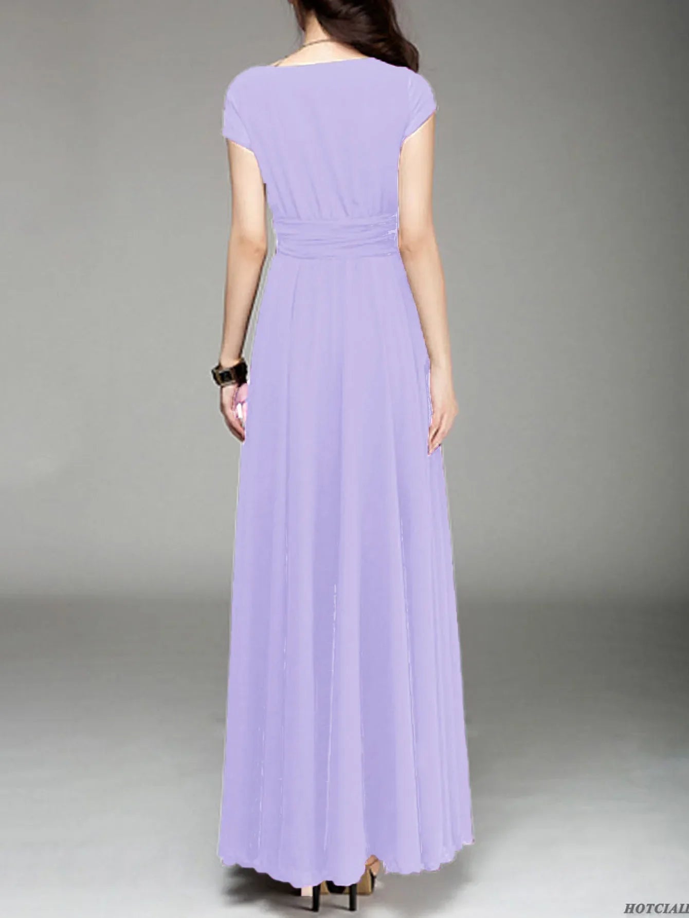 Zomer Chic Diepe V-hals Lange Maxi Jurk