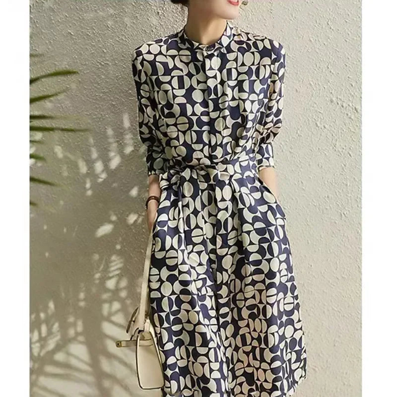 Exclusief Stijl Geometrische Zomerjurk