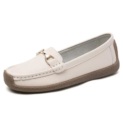 Nieuwe Lente/Herfst Flats Echt Leren Mocassins