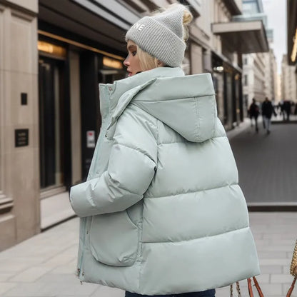 Dames Donsjas Lange Pufferjas Warm Winter