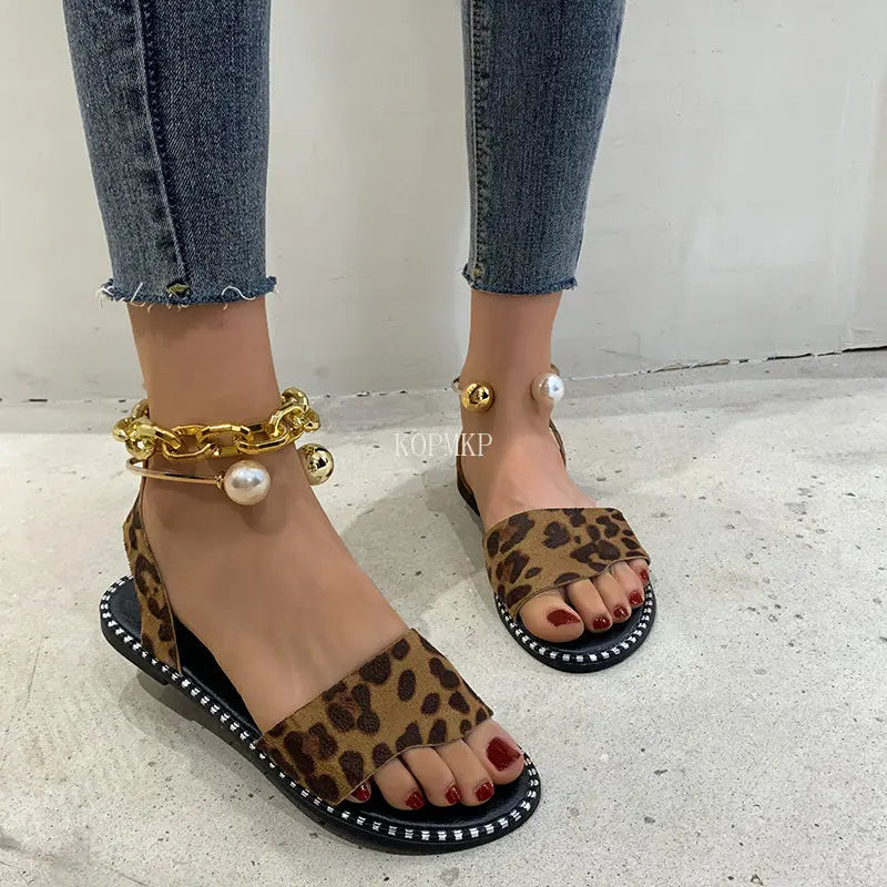 Nieuw Zomergloed Parels Sandalen