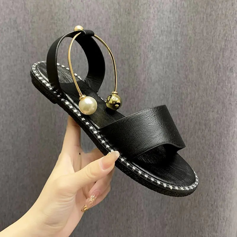 Nieuw Zomergloed Parels Sandalen