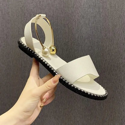 Nieuw Zomergloed Parels Sandalen