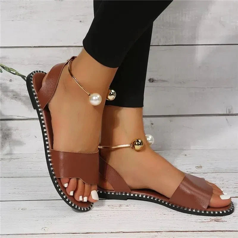 Nieuw Zomergloed Parels Sandalen