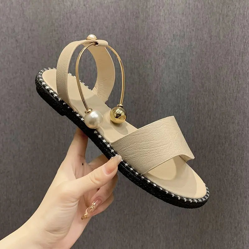 Nieuw Zomergloed Parels Sandalen