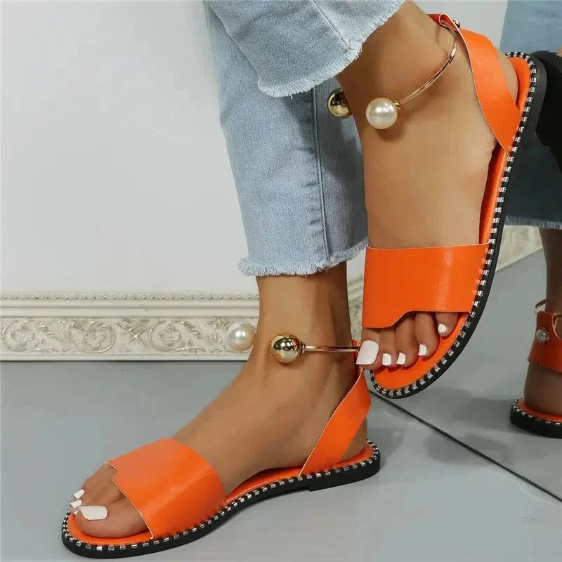 Nieuw Zomergloed Parels Sandalen