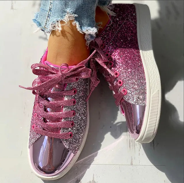 Glitter Damesschoen Luxe Casual Aria