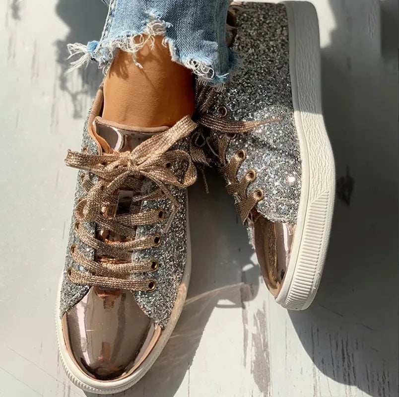 Glitter Damesschoen Luxe Casual Aria