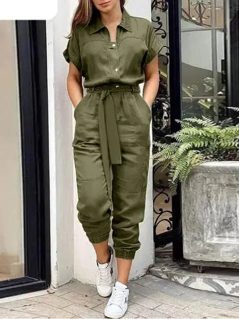 Aurora Zomer Fashion Jumpsuit voor Stijlvolle Dames