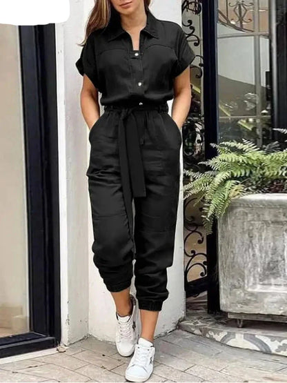 Aurora Zomer Fashion Jumpsuit voor Stijlvolle Dames