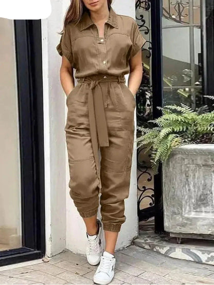 Aurora Zomer Fashion Jumpsuit voor Stijlvolle Dames
