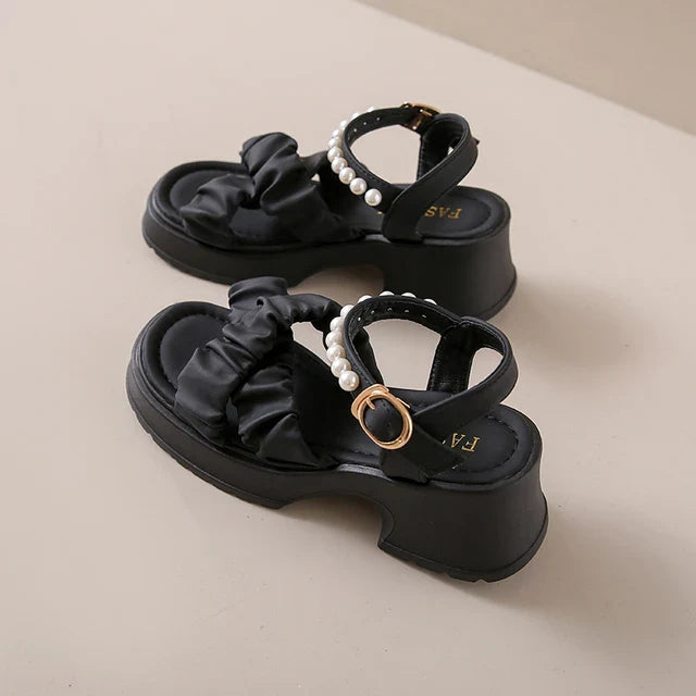 Elegante Parel Platform Sandalen voor Vrouwen