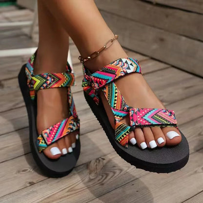 Zomerse Platte Hennep Strandsandalen