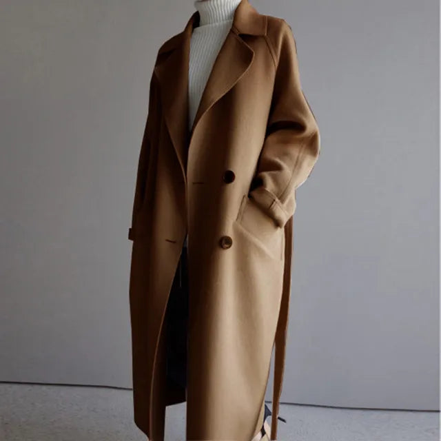 Dames Wollen Winterjas Warm en Stijlvol