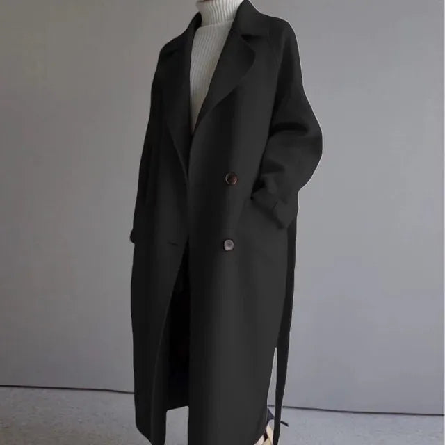 Dames Wollen Winterjas Warm en Stijlvol