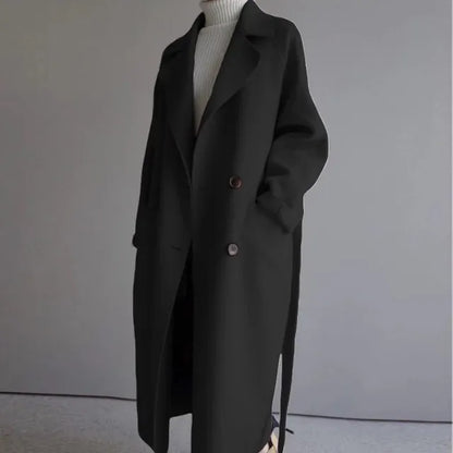 Dames Wollen Winterjas Warm en Stijlvol