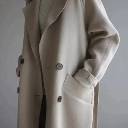 Dames Wollen Winterjas Warm en Stijlvol