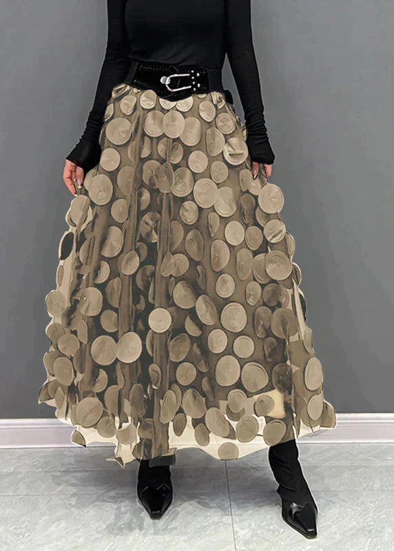 Elegante Rok met Stippen Violet Kort Model