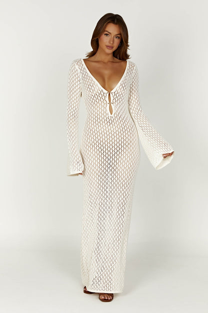 Dames Strandjurk Stijlvol Open Rug - Mode Vibes
