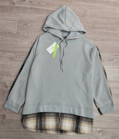 Comfortabele Sweatshirt Lange Mouwen Patchwork Stijl