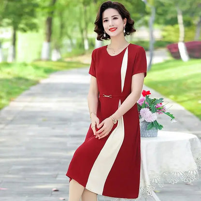 Jozhamta Elegante Patchwork Kantoorjurk
