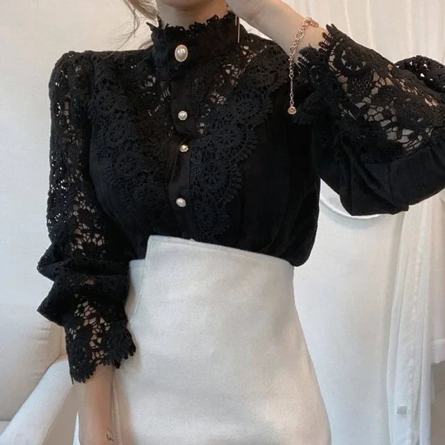 New Vintage Kantblouse van Elegantique