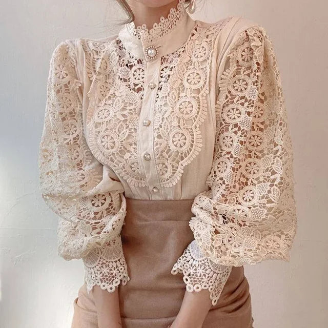 New Vintage Kantblouse van Elegantique