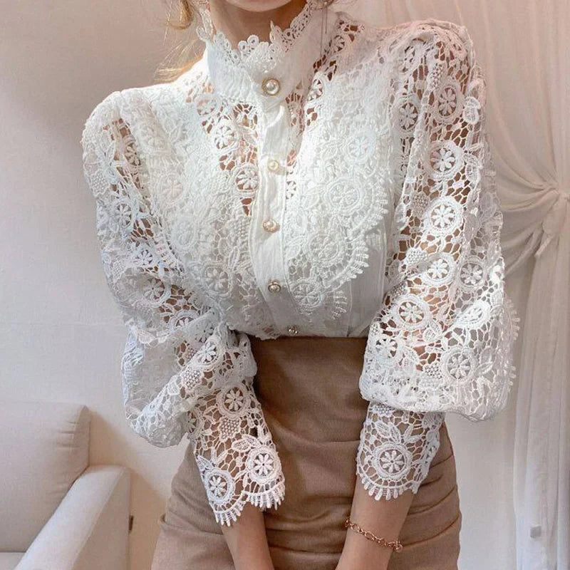 New Vintage Kantblouse van Elegantique