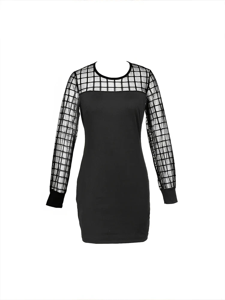 Stijlvolle Lente En Zomer Sexy Mesh Damesjurk