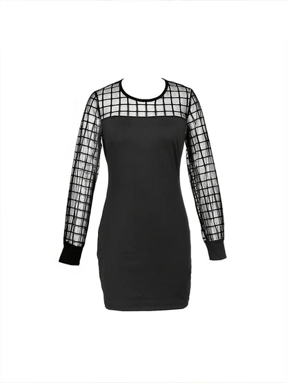 Stijlvolle Lente En Zomer Sexy Mesh Damesjurk