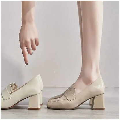 Elegant Step Vierkante Teen Hakken