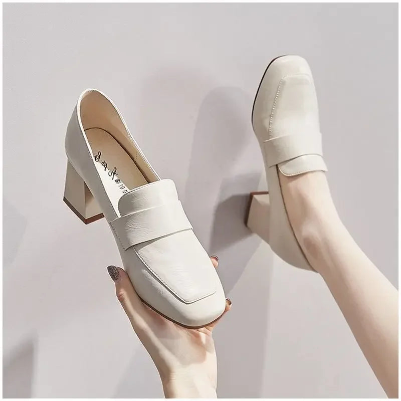 Elegant Step Vierkante Teen Hakken