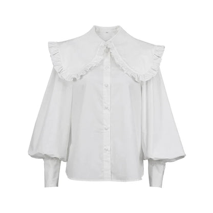 Luna Chic Elegante Peter Pan Blouse