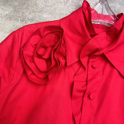 Blossom Chic Bloemen Overhemd Ruches